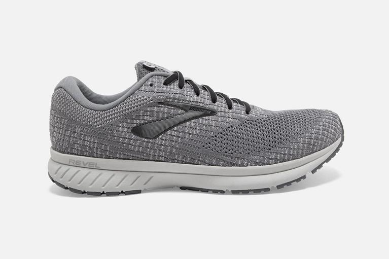 Brooks REVEL 3 Road Running Shoes Mens Outlet - Grey (NRM540139)